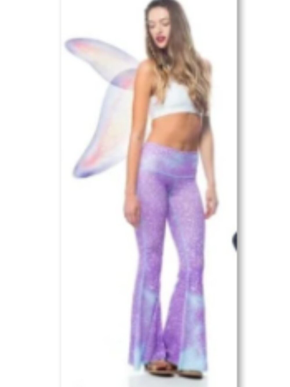 teeki mermaid fairyqueen lavender bell bottoms Small